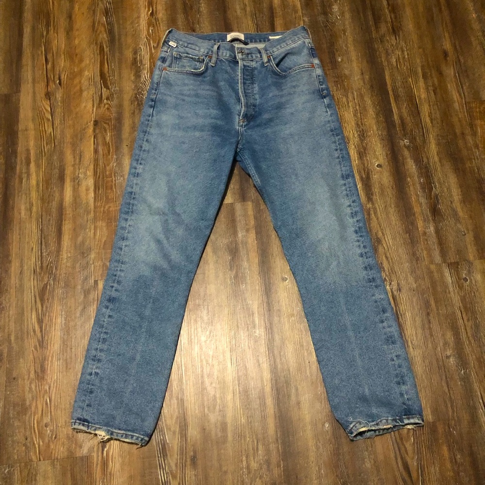 Citizens of Humanity Jeans Women's 27 Jolene Button Fly Straight Leg in Dimple